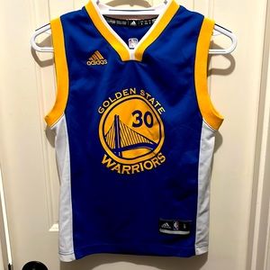 Adidas Golden State Warriors Stephen Curry jersey youth size small